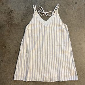 White and Blue Striped Dress from Umgee, Size L